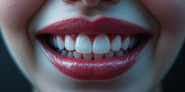 dientes en la boca de una mujer