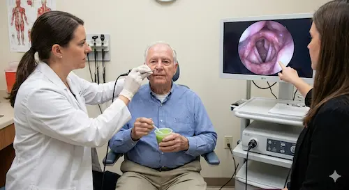 Evaluación endoscópica de la deglución FEES para diagnóstico de disfagia