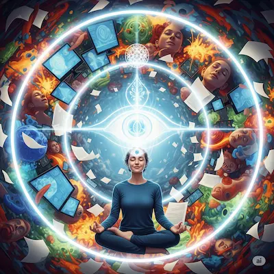 infografia sobre meditacion vipassana