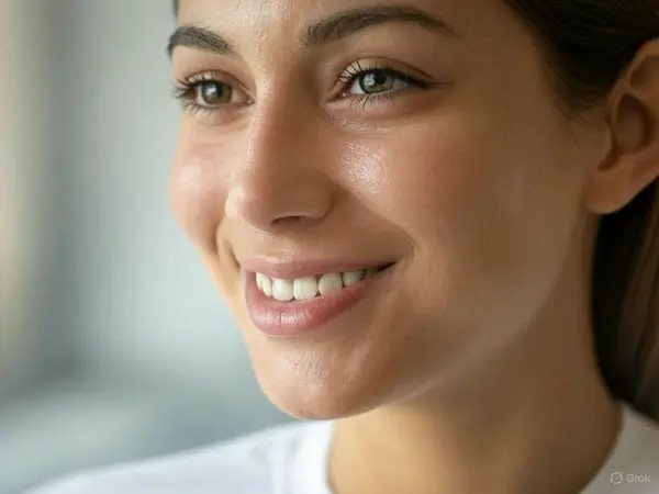 mujer joven sonriente